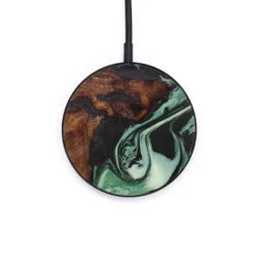 Circle Wood Resin Wireless Charger - Demario (Green, 620966)