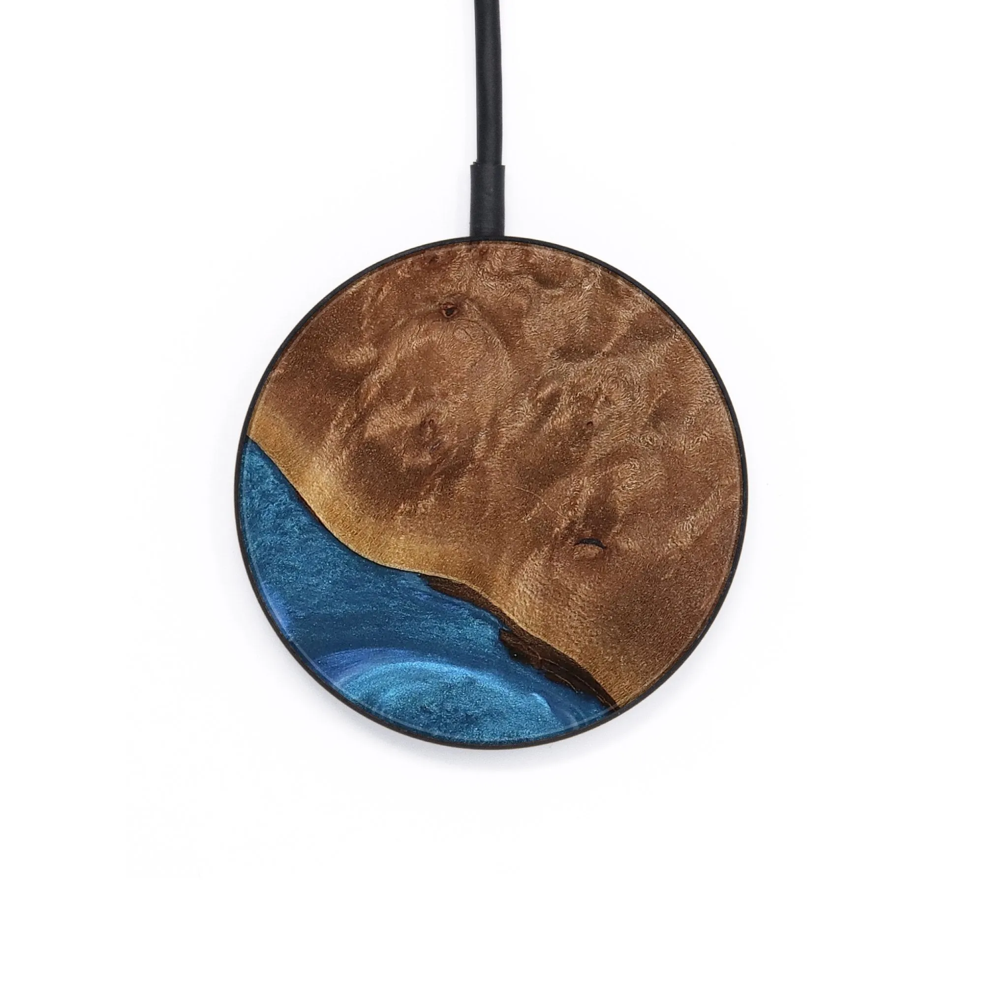 Circle Wood Wireless Charger - Danilo (Blue, 735429)