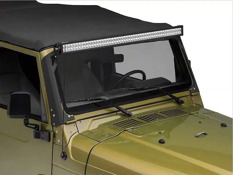 CLD CLDBRK25 - 50" LED Light Bar Windshield Mount - Wrangler JK (07-17)