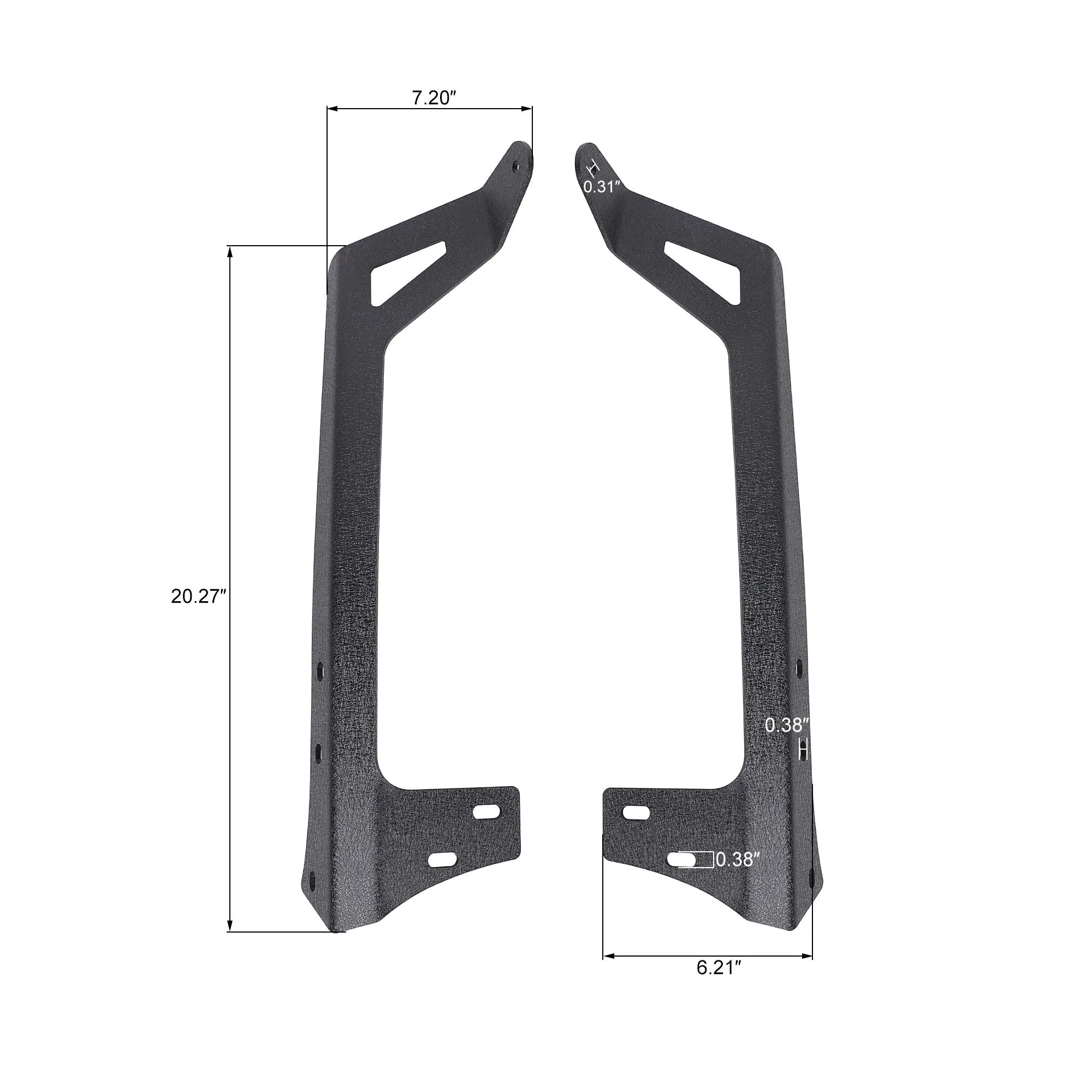 CLD CLDBRK25 - 50" LED Light Bar Windshield Mount - Wrangler JK (07-17)