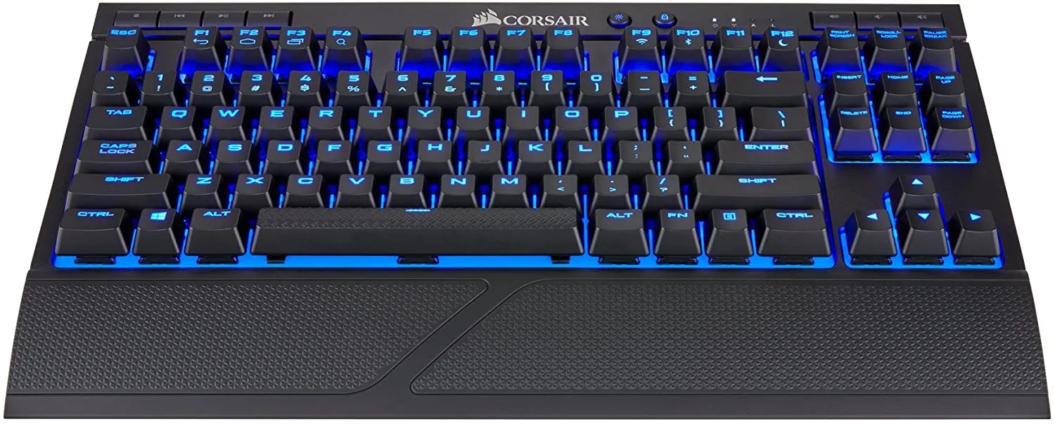 Corsair Keyboard K63 Wireless Mechanical Gaming Keyboard, backlit Blue LED, Cherry MX Red - Quiet & Linear - CS-CH-9145030-NA