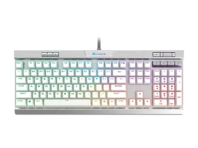 Corsair Keyboard K70 RGB MK.2 SE Cherry MX Speed Mechanical Gaming Keyboard with RGB LED Backlit and White PBT Keycaps - CH-9109114-NA