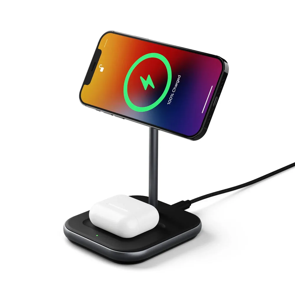 Cygnett 2-IN-1 Wireless Magnetic Desk Charger 15W Black