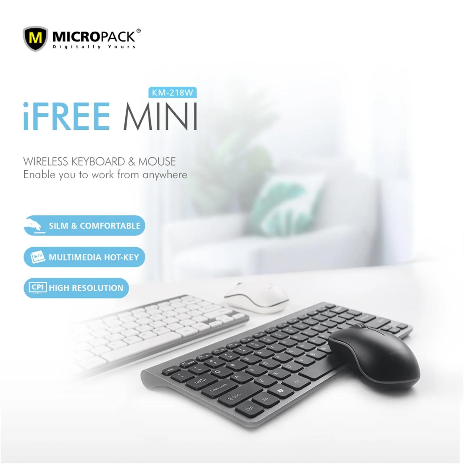 Desktop PC Laptop Wireless Mouse Keyboard Nano Receiver Ultra High Sensitivity