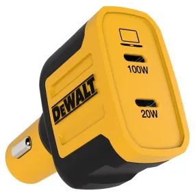 DeWalt 2 Port USB C Car Charger 1 pk