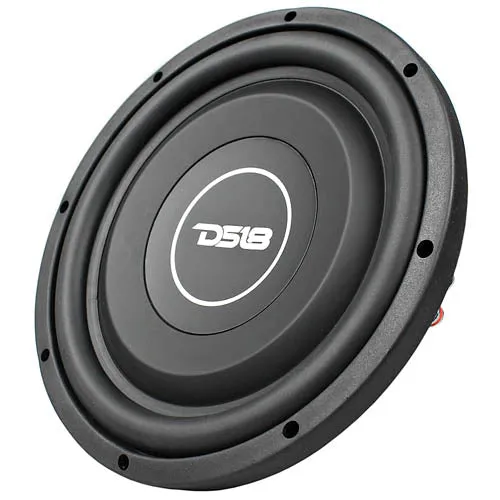 DS18 SRW Shallow 10" Subwoofer 400 Watts Max Power Dual 4 Ohm Car Audio SRW10.4D