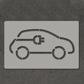 Electric Vehicle Car Charging Stencil