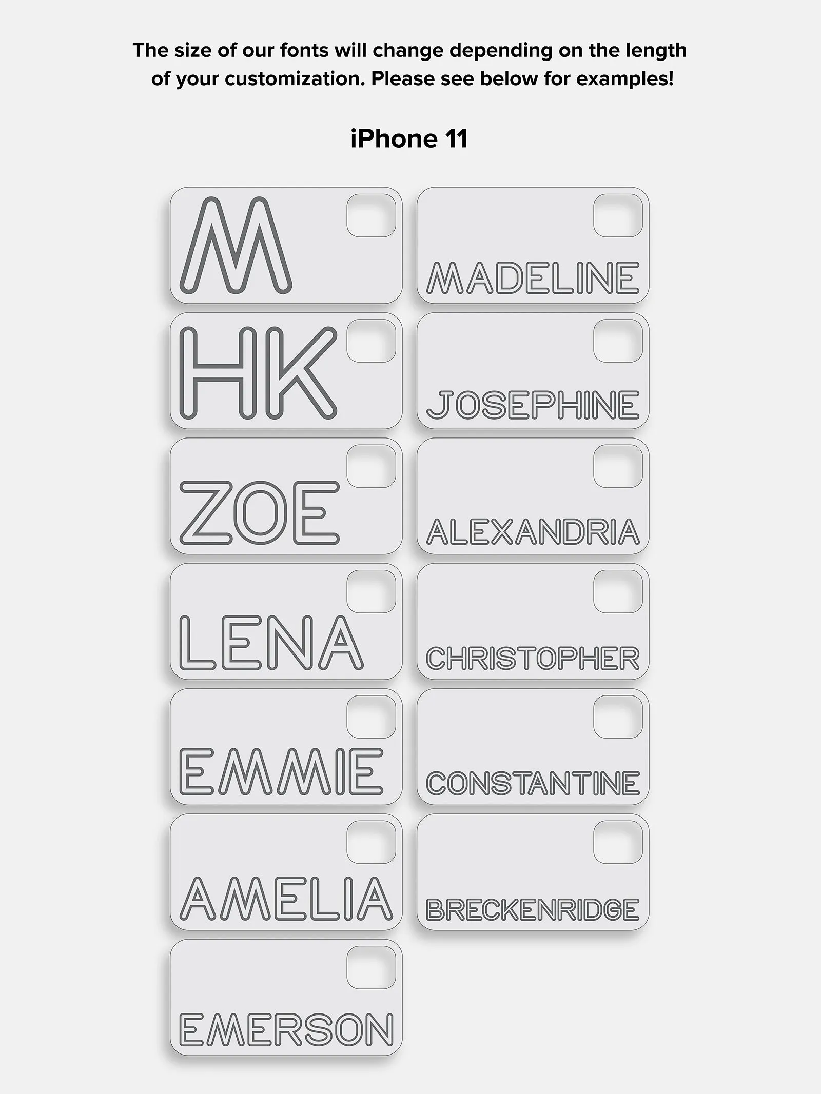 Fine Line Custom iPhone Case - Orange