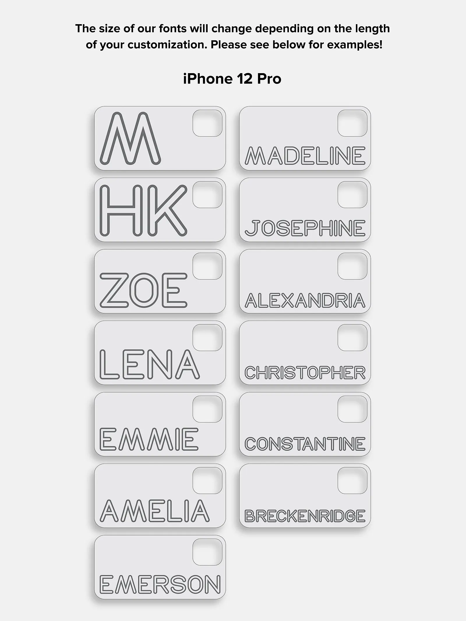 Fine Line Custom iPhone Case - Orange