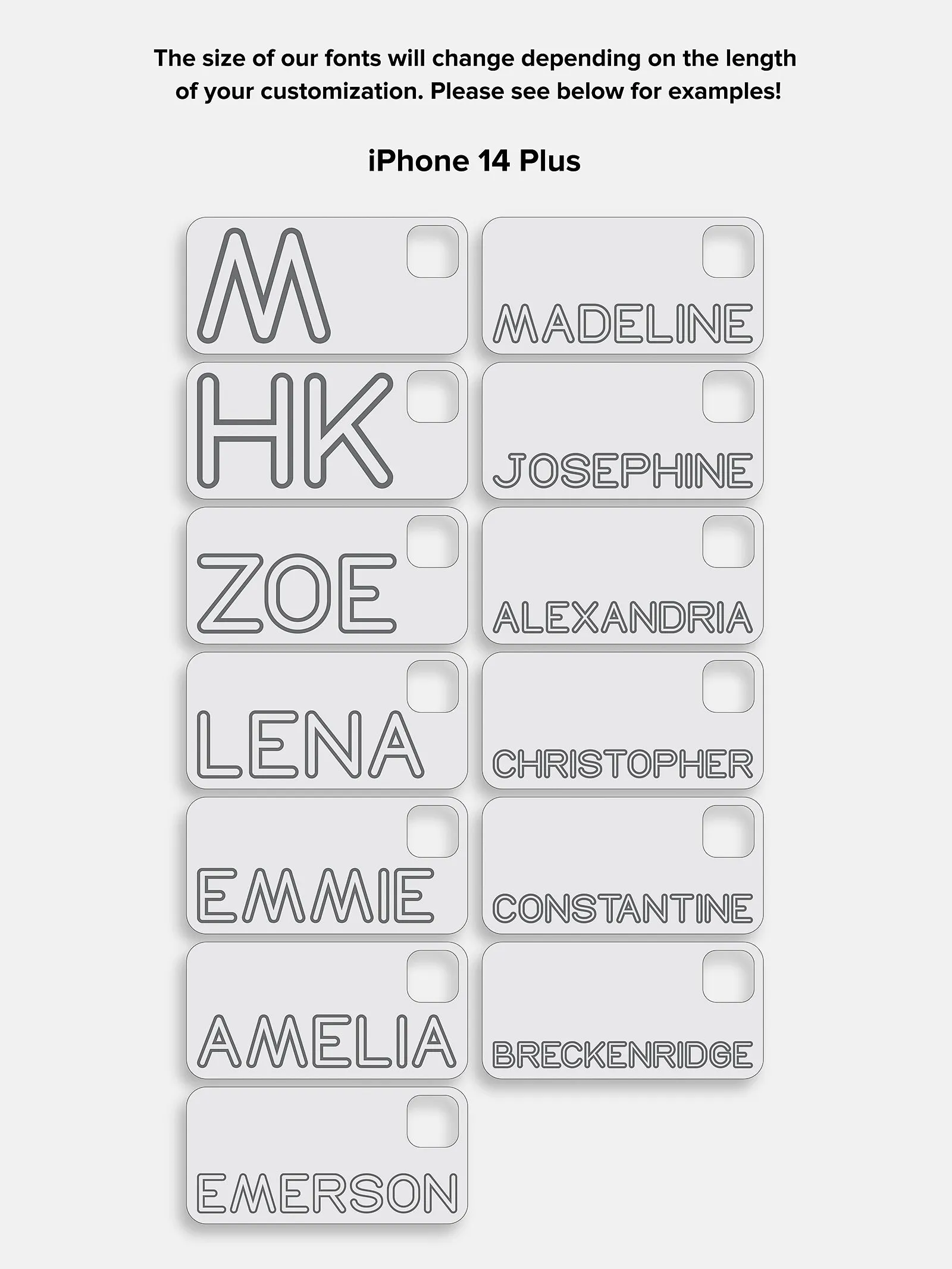 Fine Line Custom iPhone Case - Orange