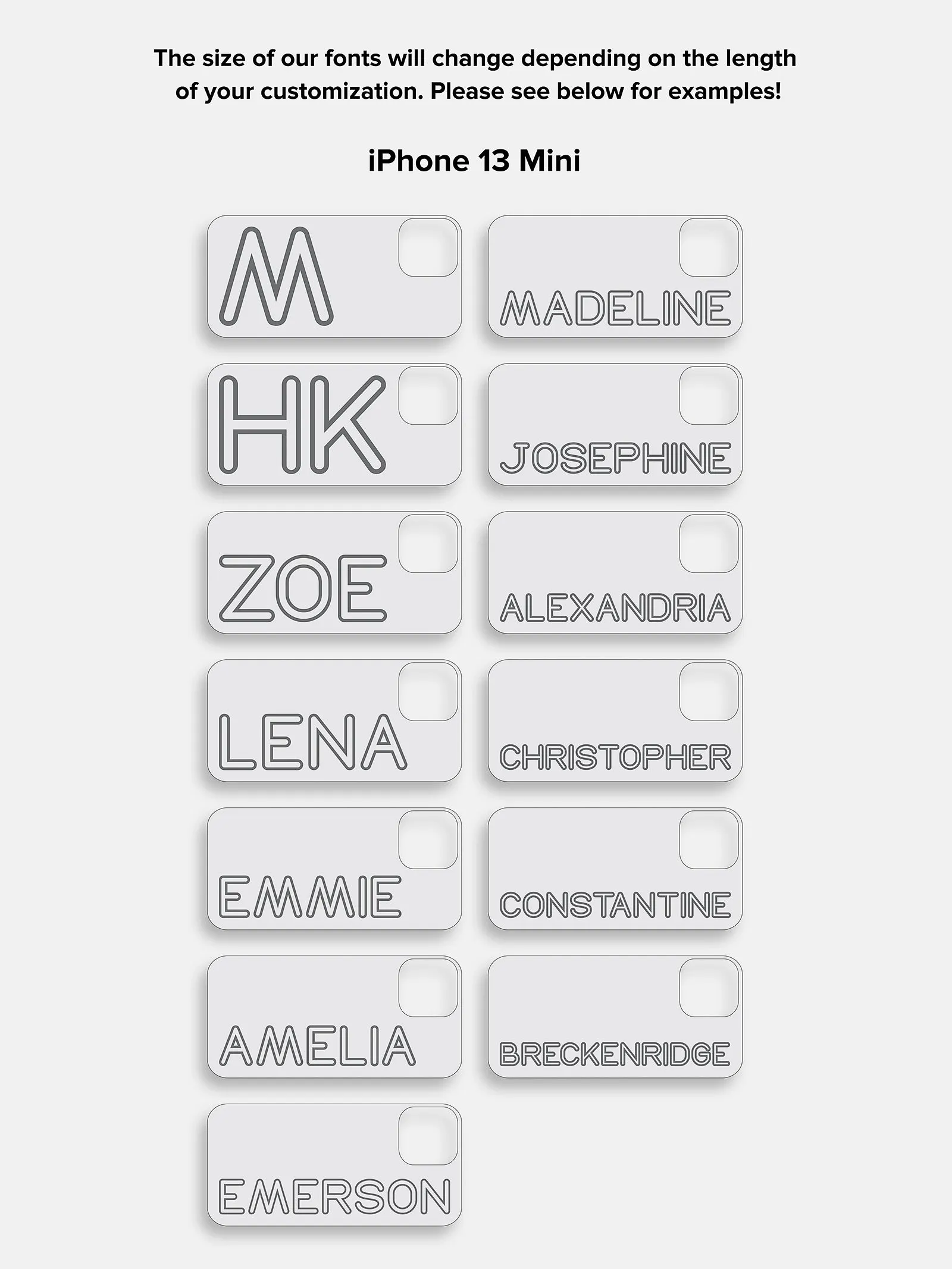 Fine Line Custom iPhone Case - Orange