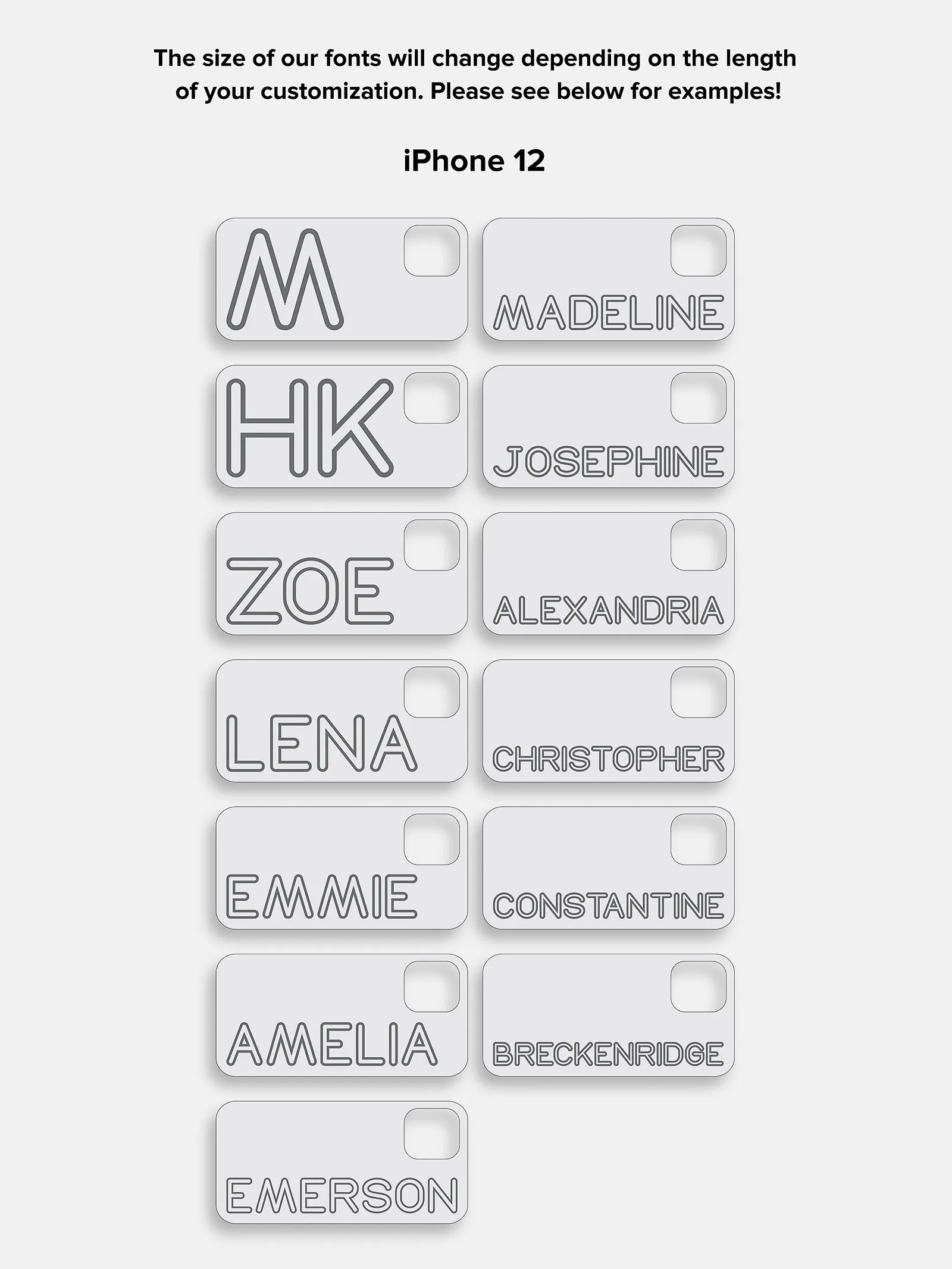 Fine Line Custom iPhone Case - Orange