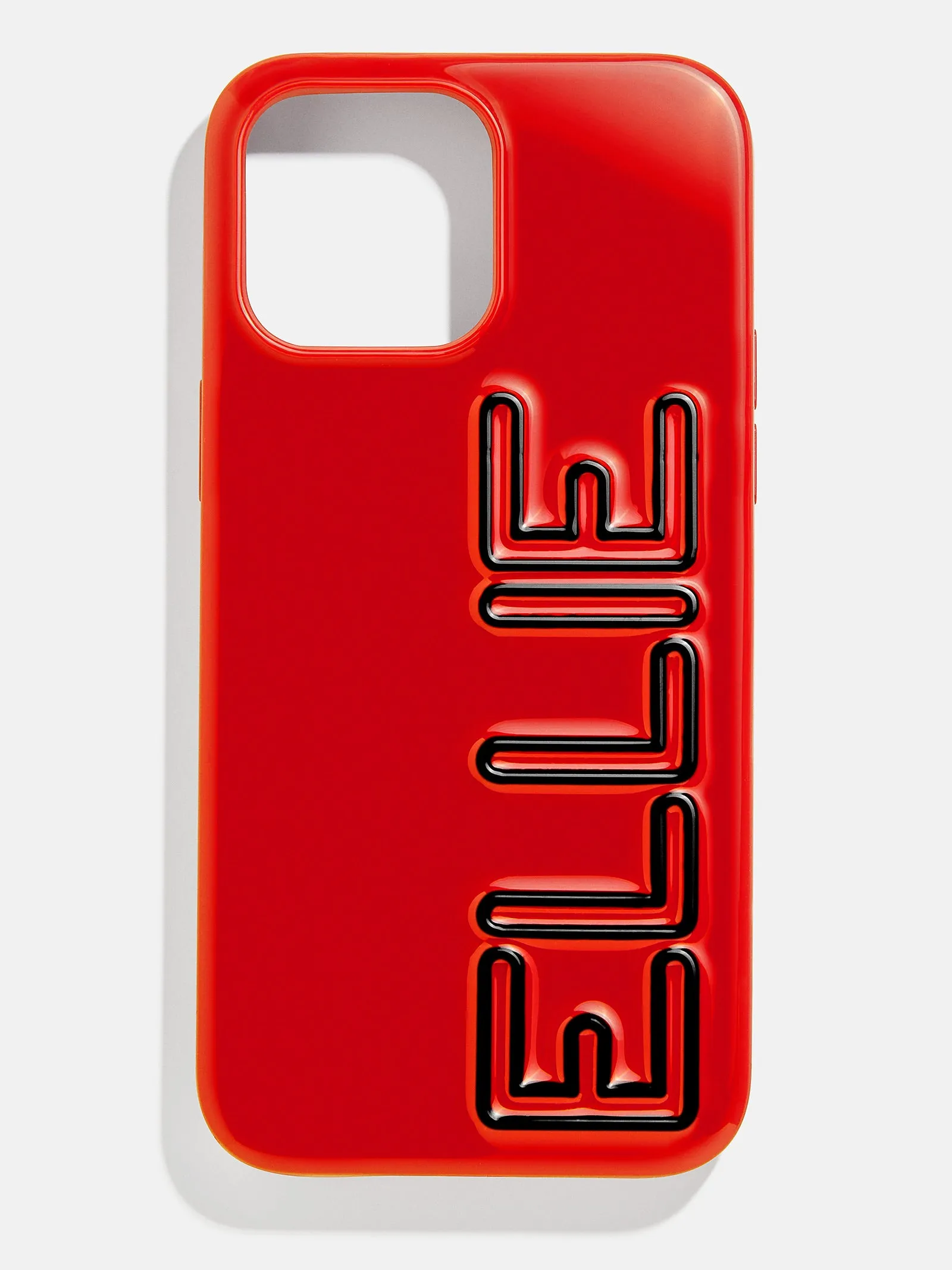 Fine Line Custom Phone Case - Bright Red/Black