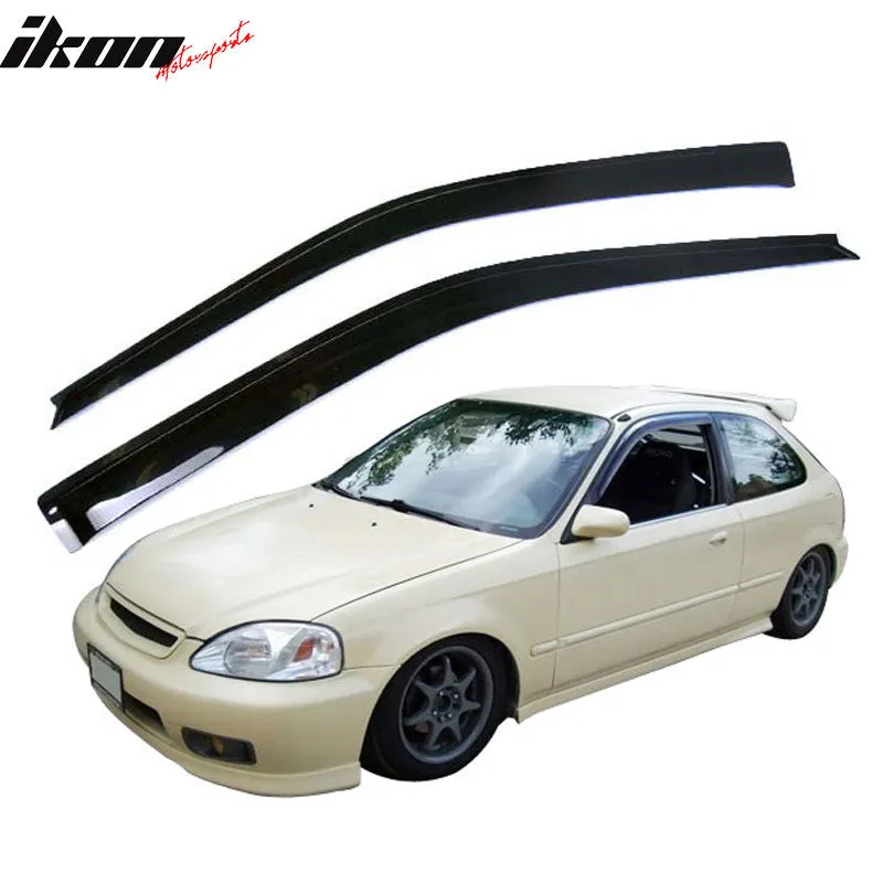 Fits Honda Civic 99-00 EK 3D Front Bumper Lip   Sun Window Visor