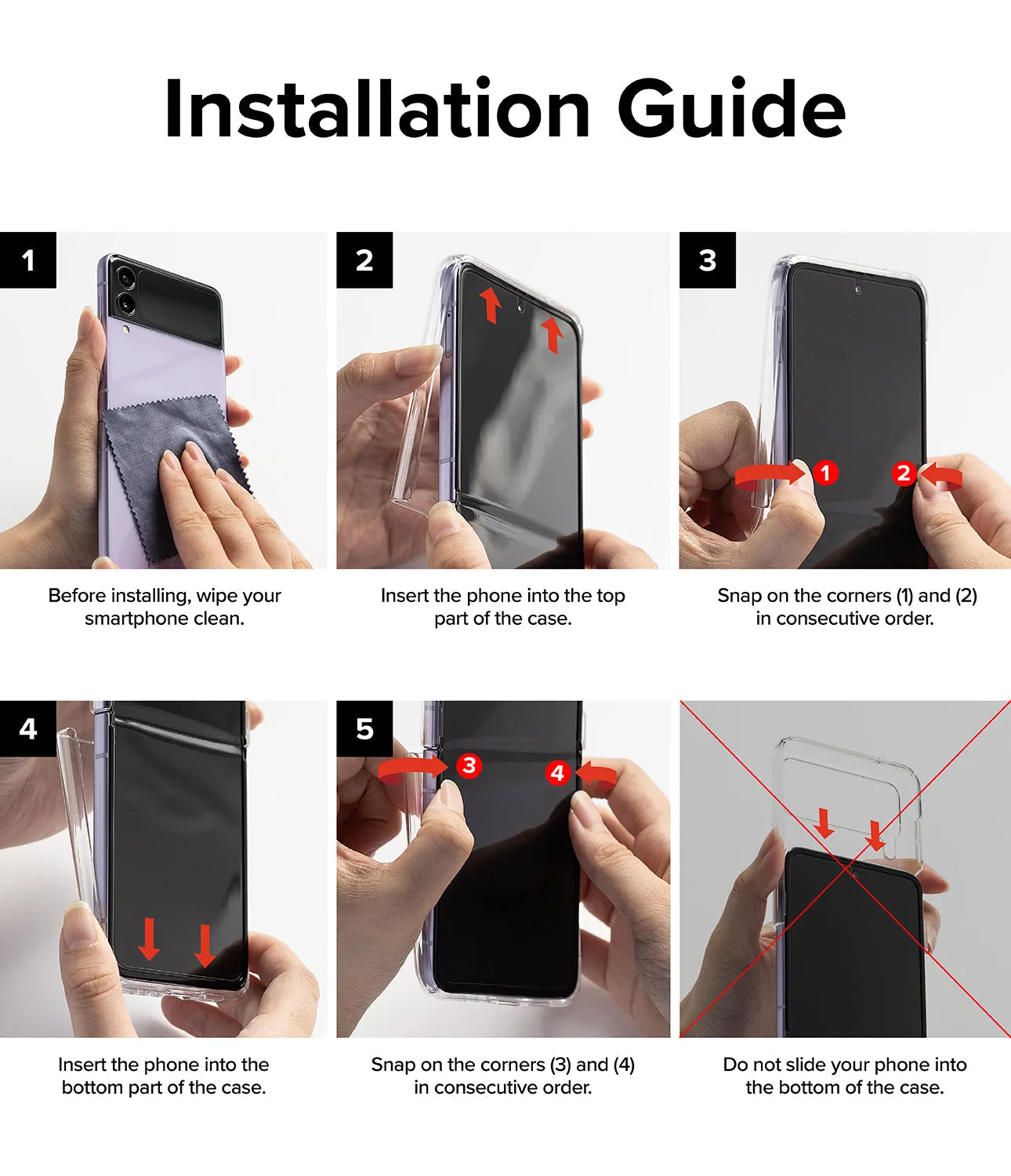 Galaxy Z Flip 4 Case | Slim Ring Hinge