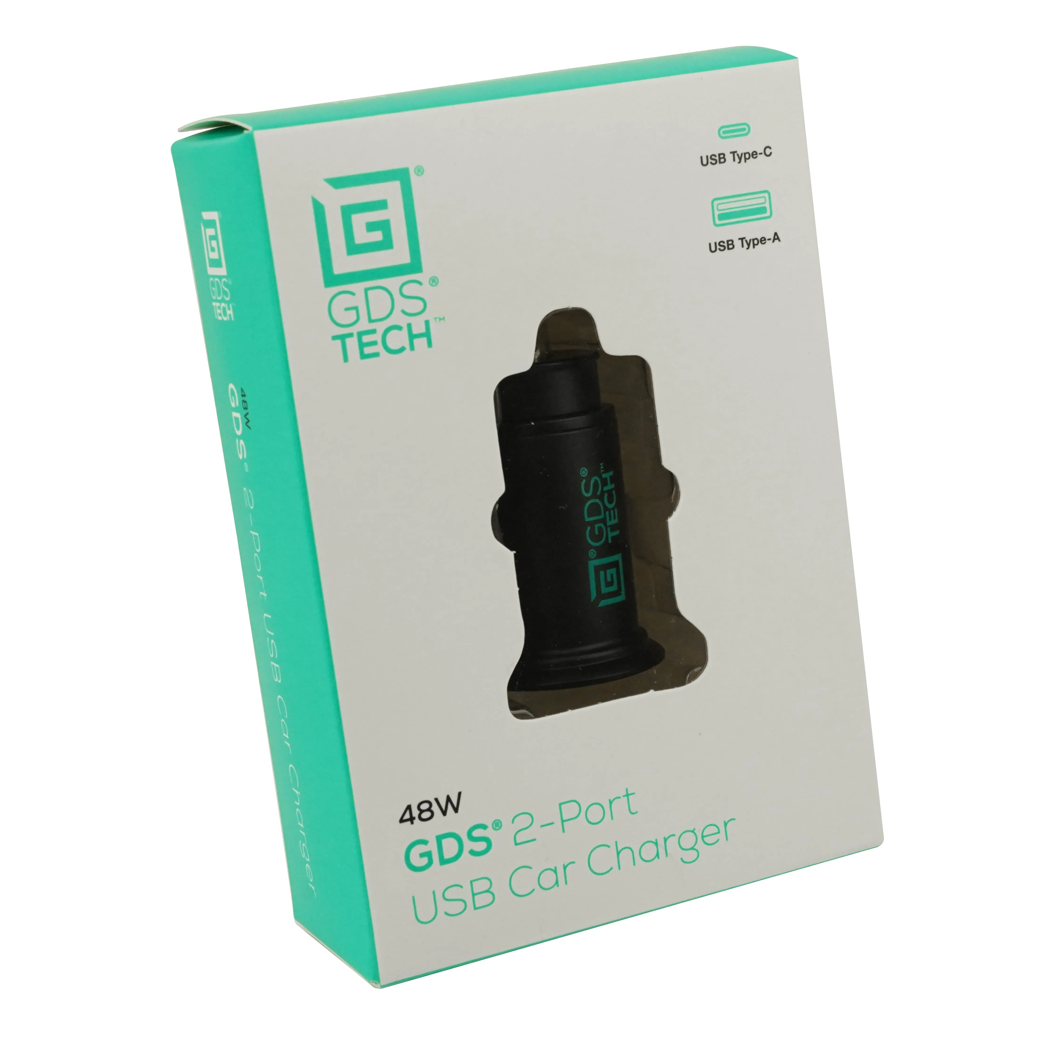 GDS® Type-C and Type A 2-Port Cigarette Charger