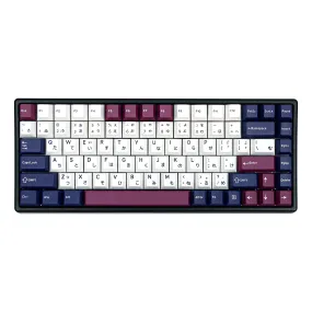 GJ Mobius Keycap Set PBT Doubleshot Cherry Profile for Gaming Mechanical Keyboard Laser Laser Hirigana Cryillic Hangual Alice