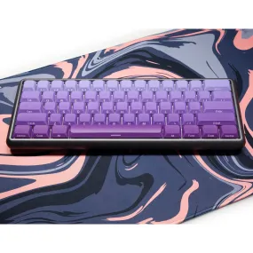 GKs Violet Gradient Keycap for Low Profile MX Stem Gaming Mechanical Keyboard Dye Subbed Keycap Side print font Purple Thin