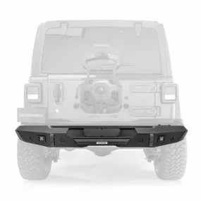 Go Rhino Trailline Straight Rear Bumper Replacement for Jeep Wrangler JL