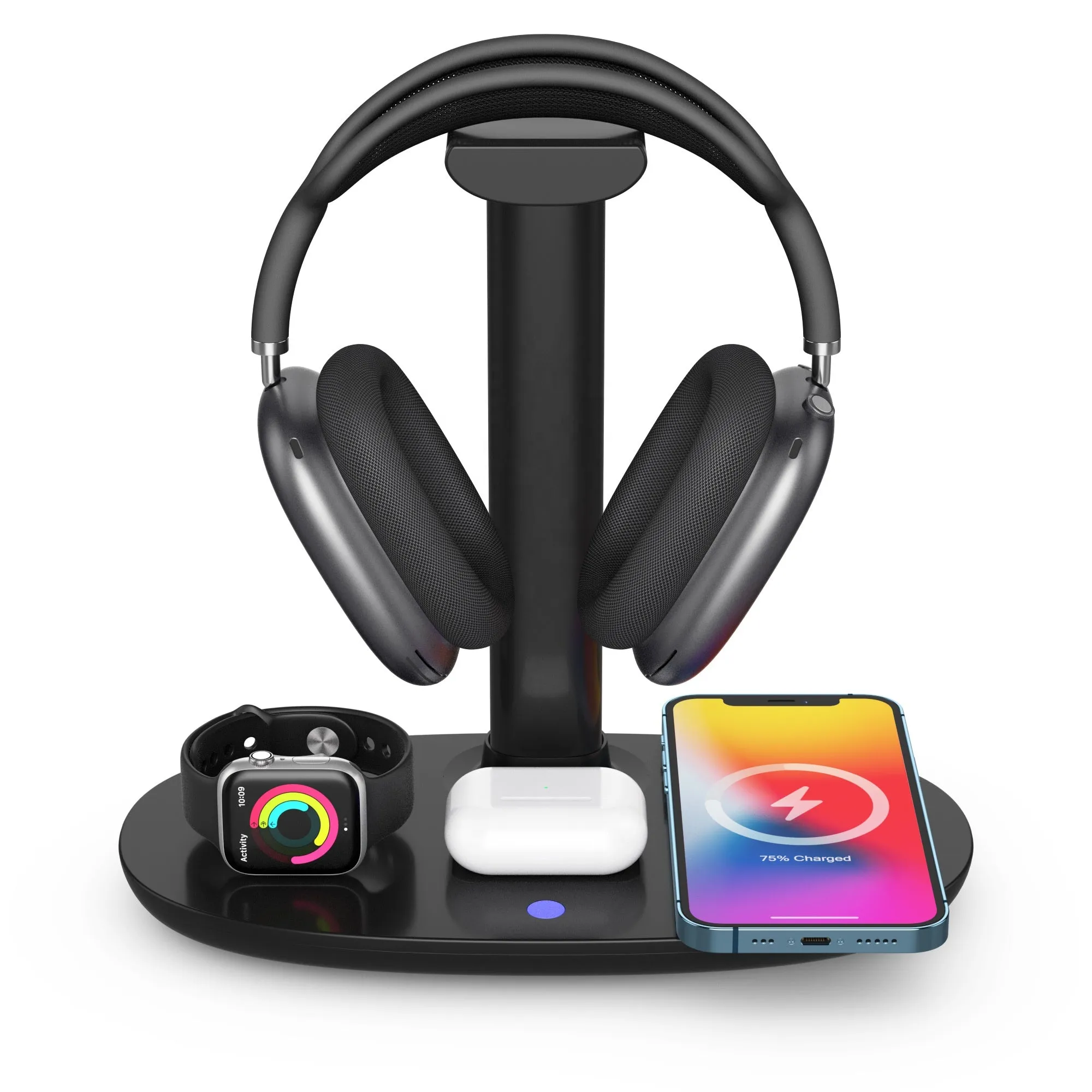 Headphone Stand Headset Holder 4 in 1 Wireless Charger