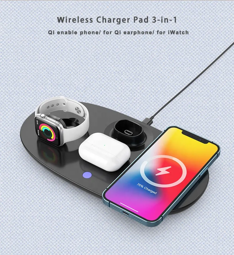 Headphone Stand Headset Holder 4 in 1 Wireless Charger