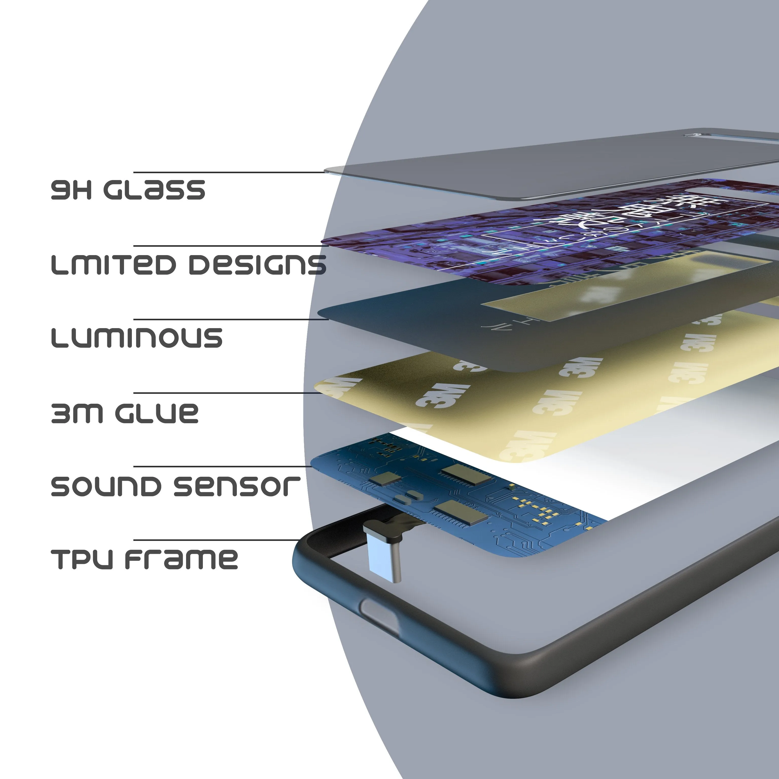 Hinate LED Case for Samsung