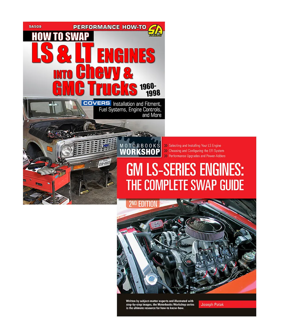 How to Swap LS & LT Engines into Chevy & GMC Trucks: 1960-1998 & GM LS-Series Engines (2 Book Set)