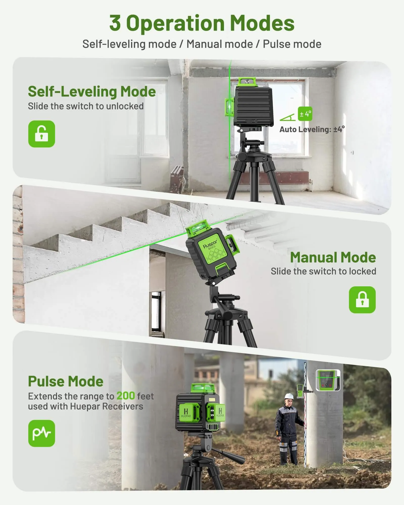 Huepar B03CG Pro Laser Level