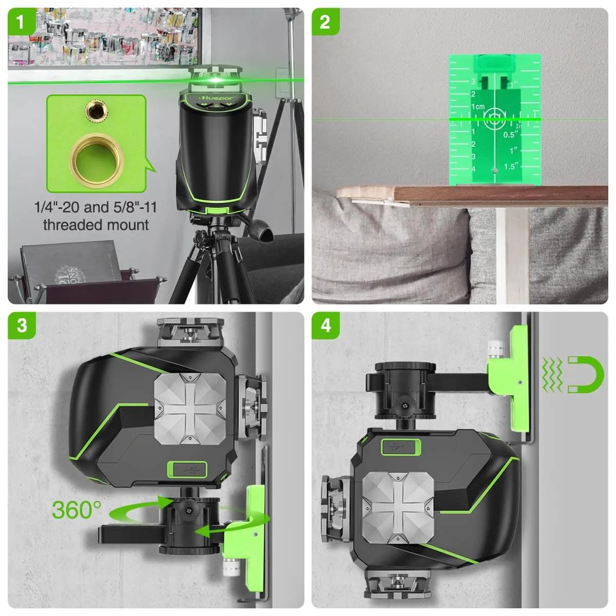 Huepar S02CG Laser Level