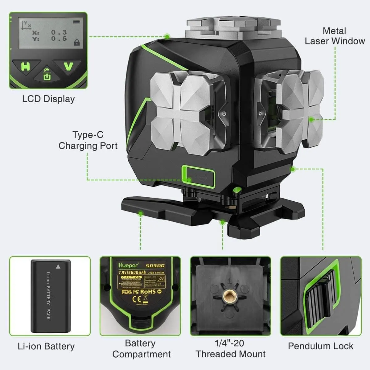 Huepar S03DG Laser Level