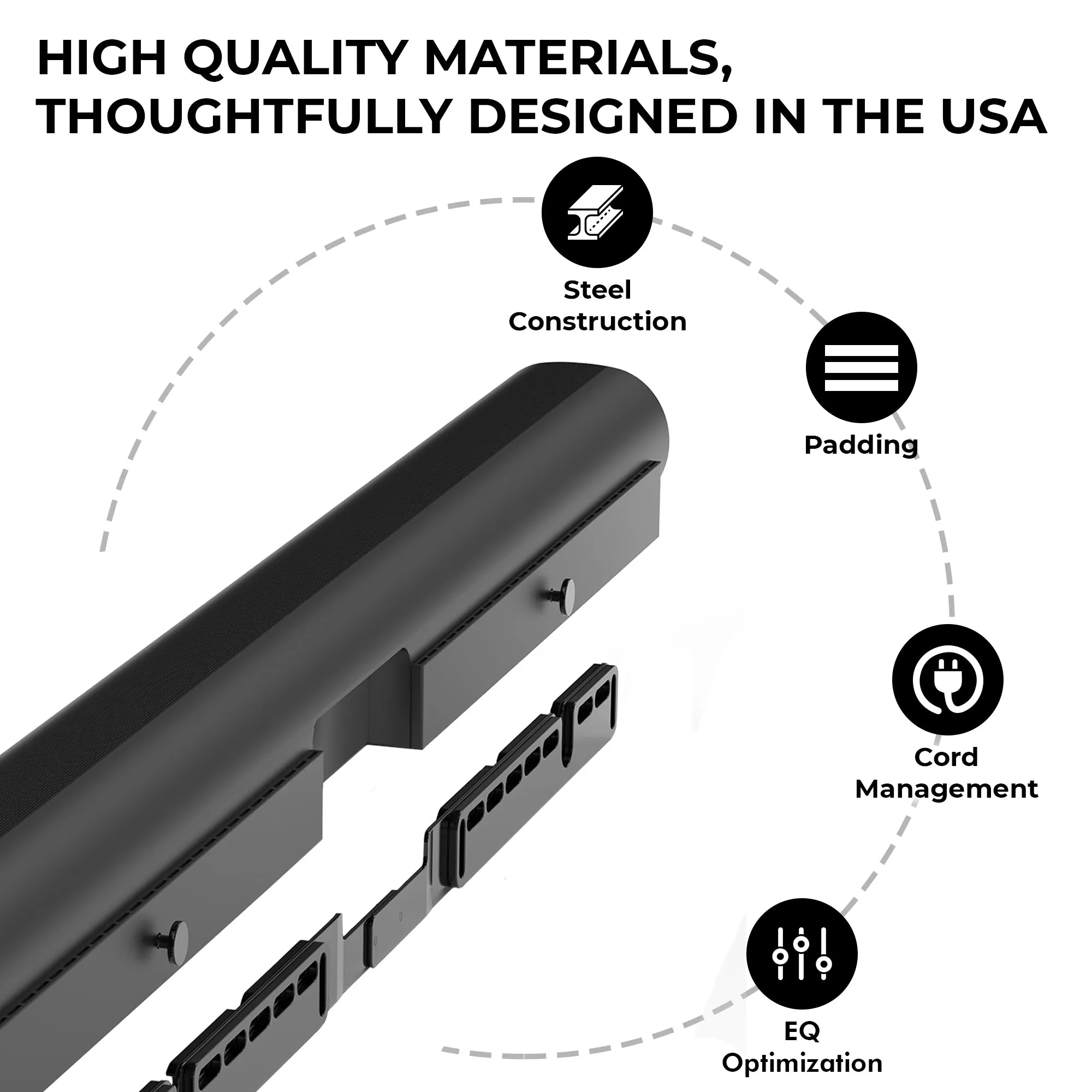 HumanCentric Wall Mount Compatible with Sonos Arc Sound Bar