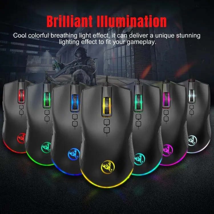 HXSJ P8 V100 J900 Gaming Keyboard and Mouse Converter Bundle with One-Handed Keyboard and Programmable Gaming Mouse