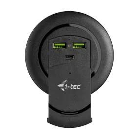 I-Tec Built-In Desktop Fast Charger Power Adapter - 3 X Usb Type A, 24 Pin Usb-C - 96 Watt