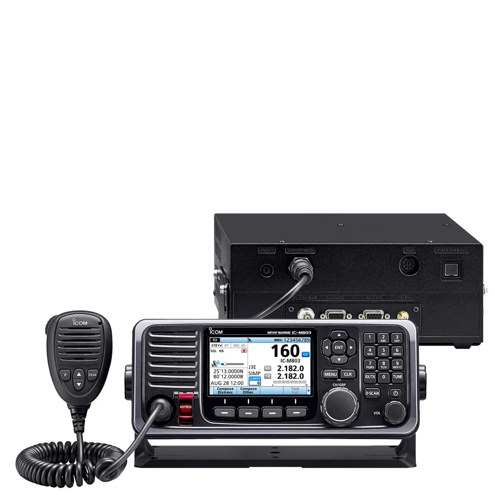 Icom M803 Fixed MF/HF Marine SSB   AT141 Antenna Tuner Unit