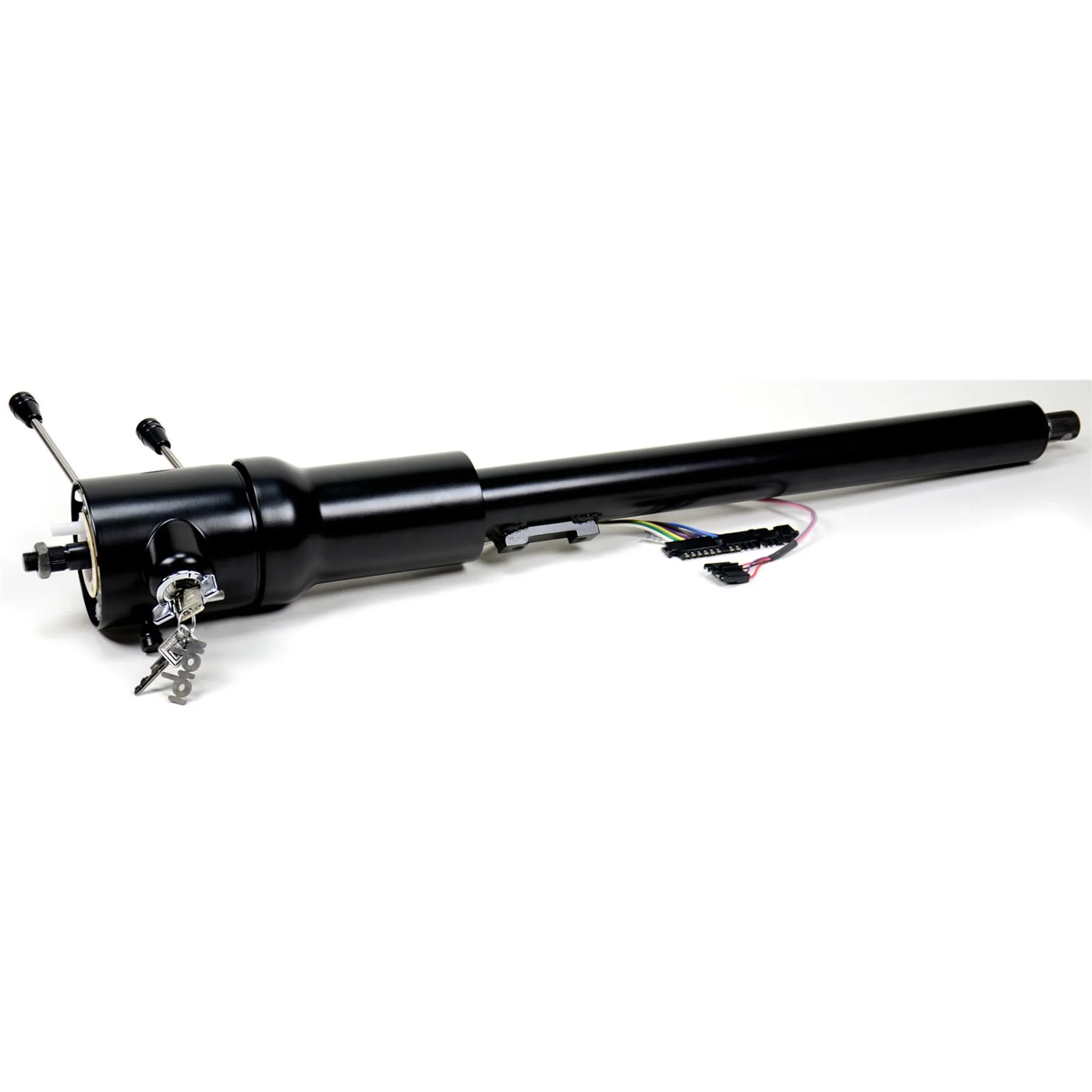 ididit Retrofit Tilt Steering Column - Hazard / Key / Turn Signal - Black Powder Coat - GM F-Body 1969