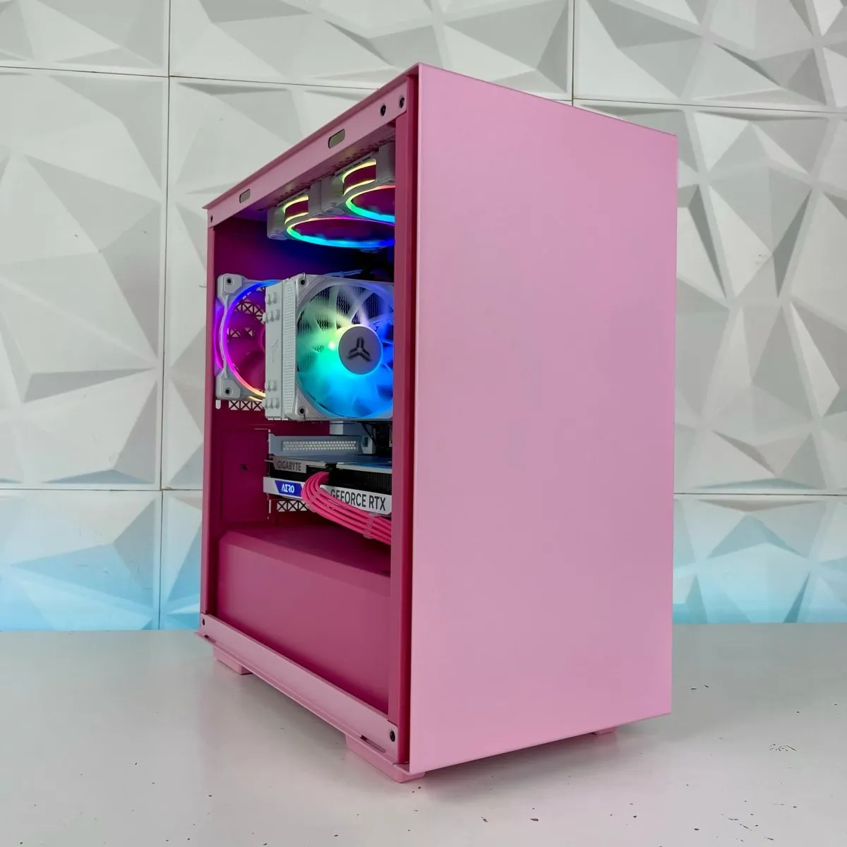 IGaming Core i5 14400F| RTX 4060-4060Ti | Pink Cube