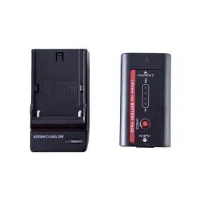 Indipro NP-F980 6600mAh Li-Ion Battery & Indipro NP-F Series Single Battery Charger Kit