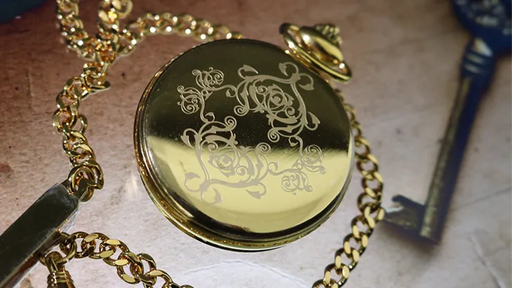 Infinity Pocket Watch V3 - Gold Case White Dial / Standard Version by Bluether Magic