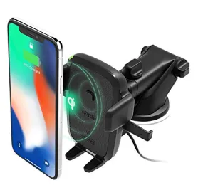 iOttie Easy One Touch Wireless Qi Fast Charge Car Mount Kit, Fast Charge: Samsung Galaxy S10 S9 Plus S8 S7 Edge Note 8 5, Standard Charge: IPhone X 8 Plus & Qi Enabled Devices,   Dual Car Charger