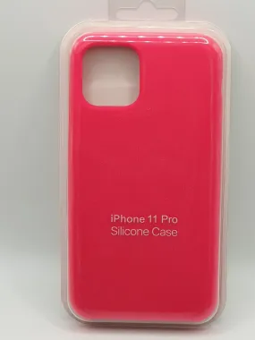 iPhone 11 Pro Silicone Hot Pink Case Cover Soft Touch Protective