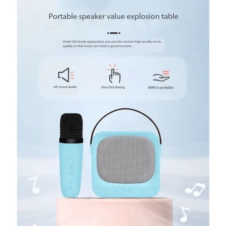 Karaoke Portable BT Speaker With Microphone SD-503