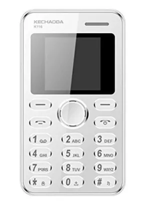 Kechaoda K116 1.44 inch QQVGA Display Slim Card Size GSM Single SIM Keypad Mobile (Silver) (Only Mobile Phone & Charging Cable in Box, NO CHARGER OR EARPHONE)