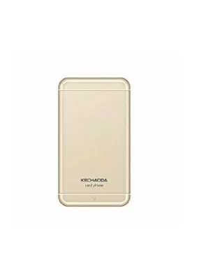 Kechaoda K55 (Golden) Mini Ultra Slim Credit Card Size Mobile Phone With Bluetooth Connectivity,BT Dialer,1.44 inch QQVGA Display,GSM Single SIM Keypad Mobile(ONLY MOBILE PHONE AND CHARGING CABLE IN BOX,NO CHARGER OR EARPHONE)