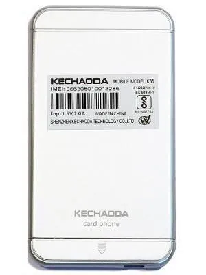 Kechaoda K66 (Red colour)1.44 inch QQVGA Display Slim Credit Card Size Mobile Phone GSM Single SIM Keypad Mobile With Bluetooth Connectivity (BT Dialer)(ONLY MOBILE PHONE AND CHARGING CABLE IN BOX,NO CHARGER OR EARPHONE)