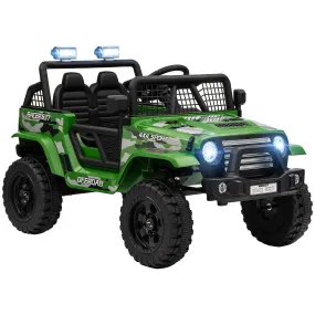 Kids Ride On Car, 12V Electric Truck w/ Suspension - Green