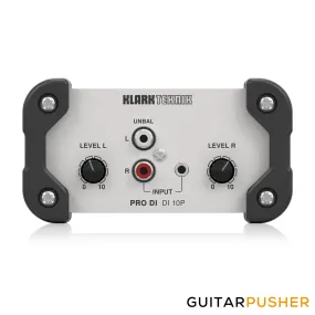 Klark Teknik DI 10P Passive DI Box with Stereo Input / Summed Mono Output