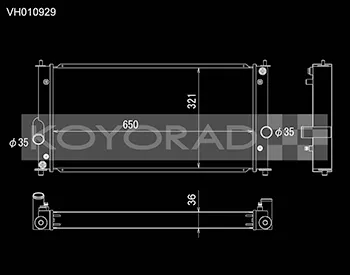 Koyo Radiator - 00-05 Toyota MR2 Spyder 1.8L I4 MT (Manual Transmission)  - VH010929