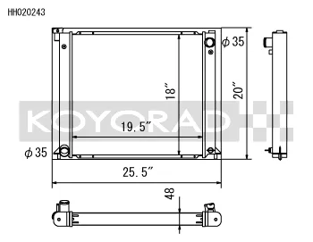 Koyo Radiator - 90-96 Nissan 300ZX 3.0L Turbo (MT) - HH020243