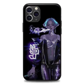 Lady Purple LED Case for iPhone