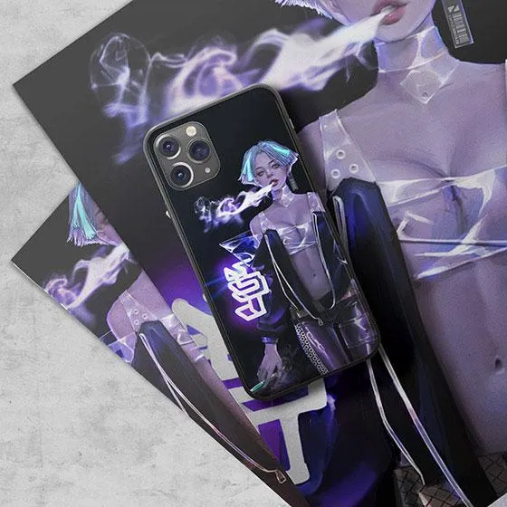 Lady Purple LED Case for iPhone